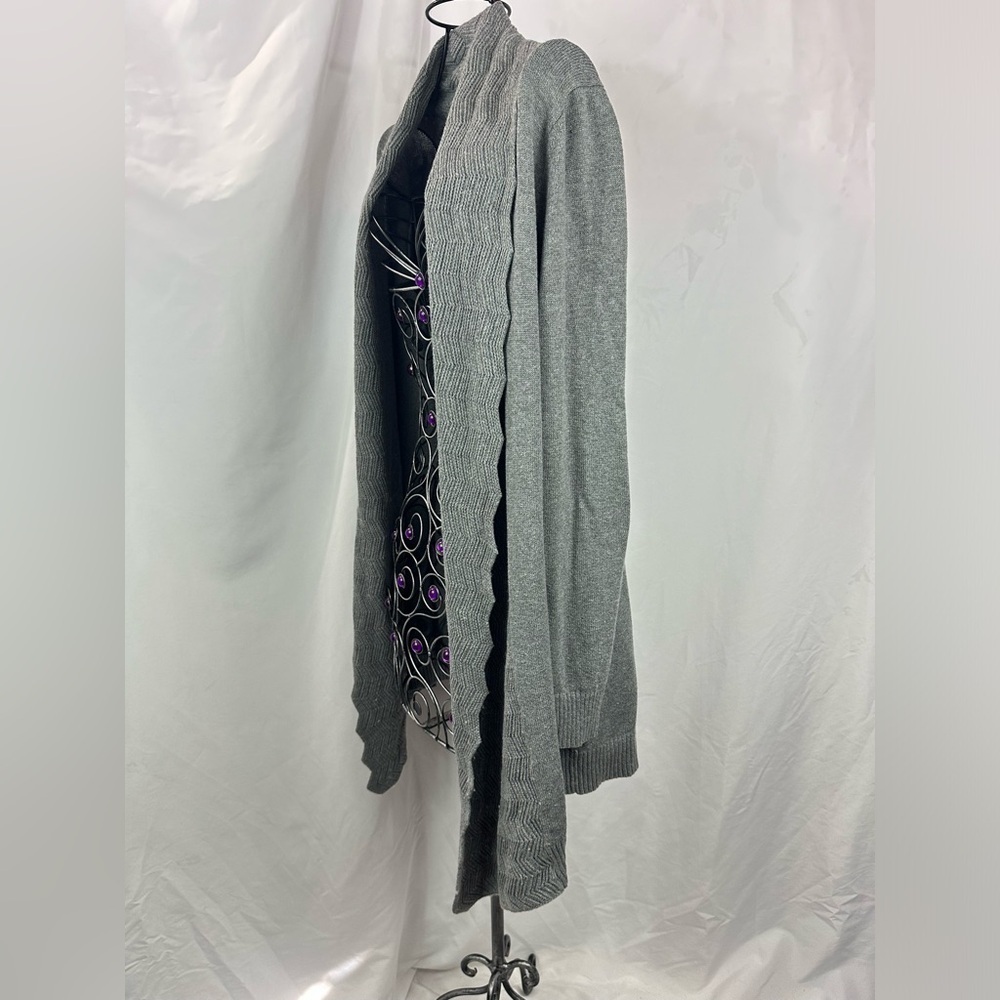 Banana Republic grey wool blend cardigan size M - Picture 5 of 7